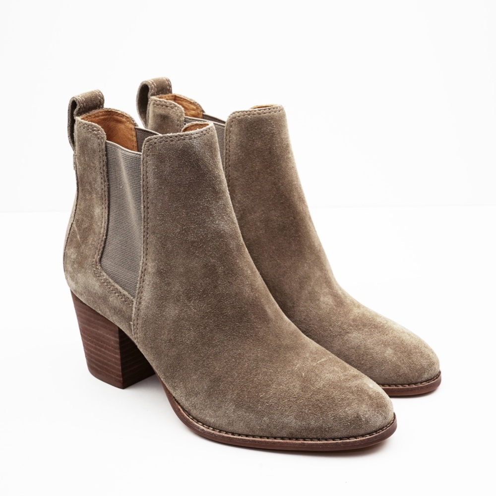 New MADEWELL The Regan Boot in Suede - Wet Pebble - Picture 5 of 6